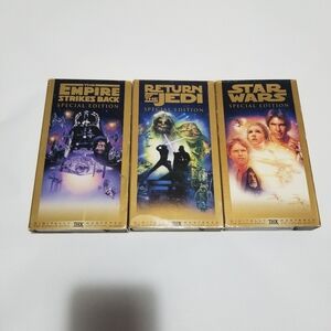 Star Wars Special Edition 3 Movie VHS Tape Set